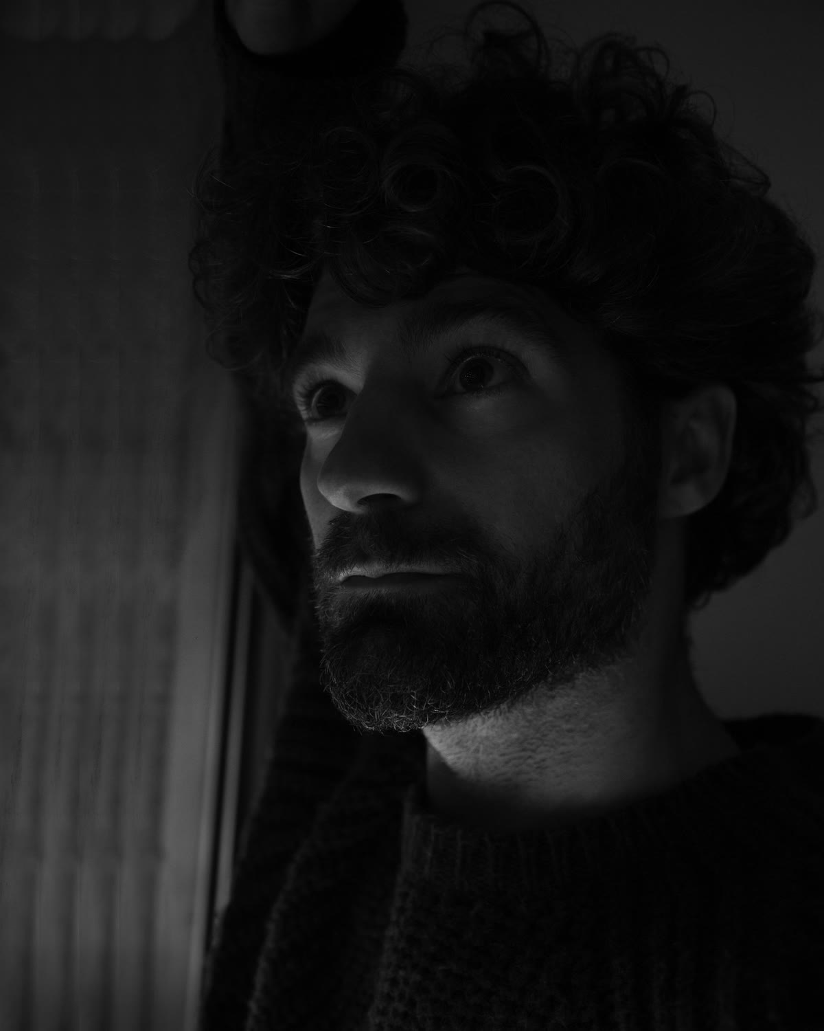 Retrato en blanco y negro de Oliver Lee Garland